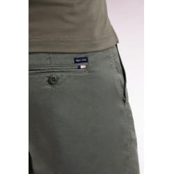 Bermuda chino en gabardine stretch kaki