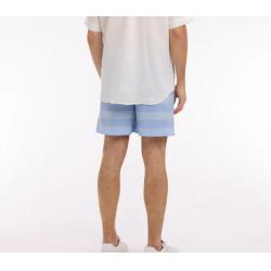 Maillot de bain à rayures bleu ciel