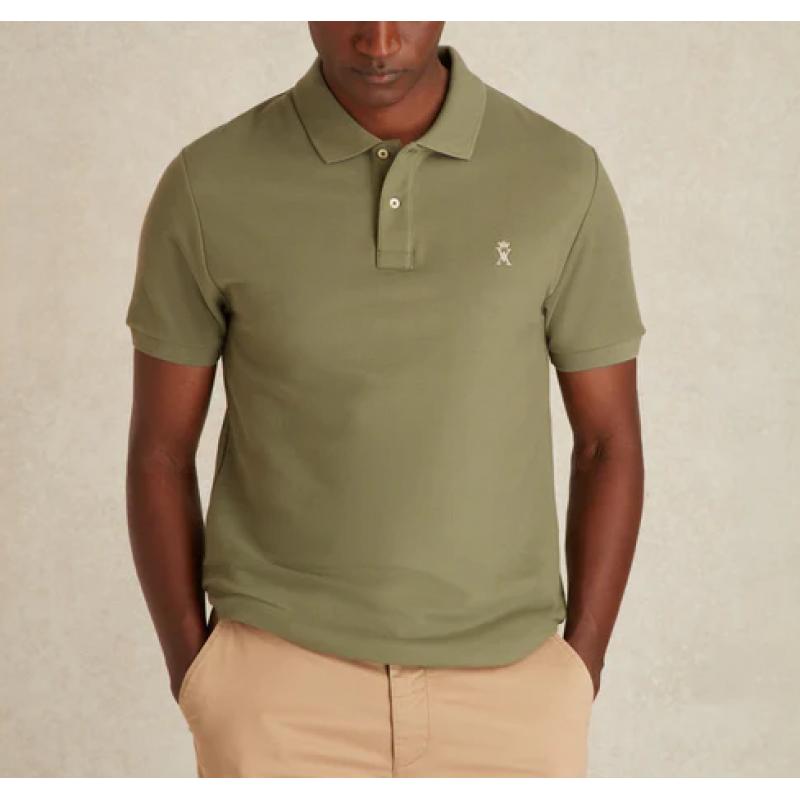 Polo Vert Romarin Pablo à Manches Courtes