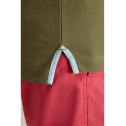 Polo Vert Romarin Pibo à Détails Bicolore