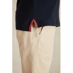 Polo Navy Phuoc à Détails Fluo