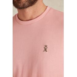 T-shirt Rose Camargue Travis à Col Rond