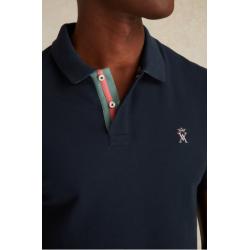 Polo Navy Pibo à Détails Bicolore