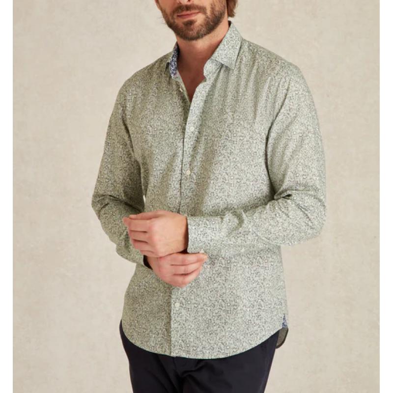 Chemise Primevere Green Clovis Slim à Imprimé