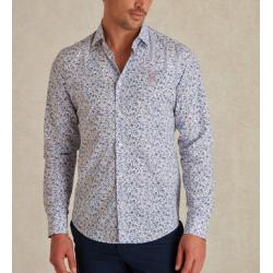 Chemise Primevere White Clovis Slim à Imprimé