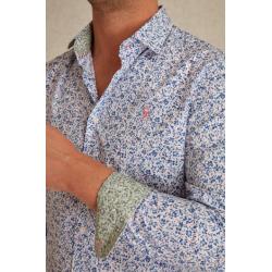 Chemise Primevere White Clovis Slim à Imprimé