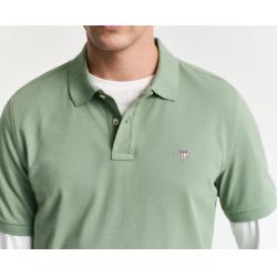 Polo regular fit en coton piqué Shield