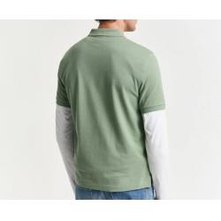 Polo regular fit en coton piqué Shield