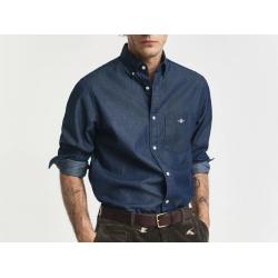 Chemise regular fit indigo