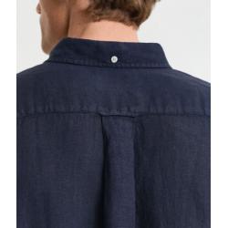 GANT - Chemise coupe regular en lin teint en pièce