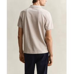 Polo beige chiné coupe regular
