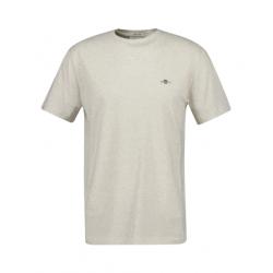 T-shirt beige chiné coupe regular Shield