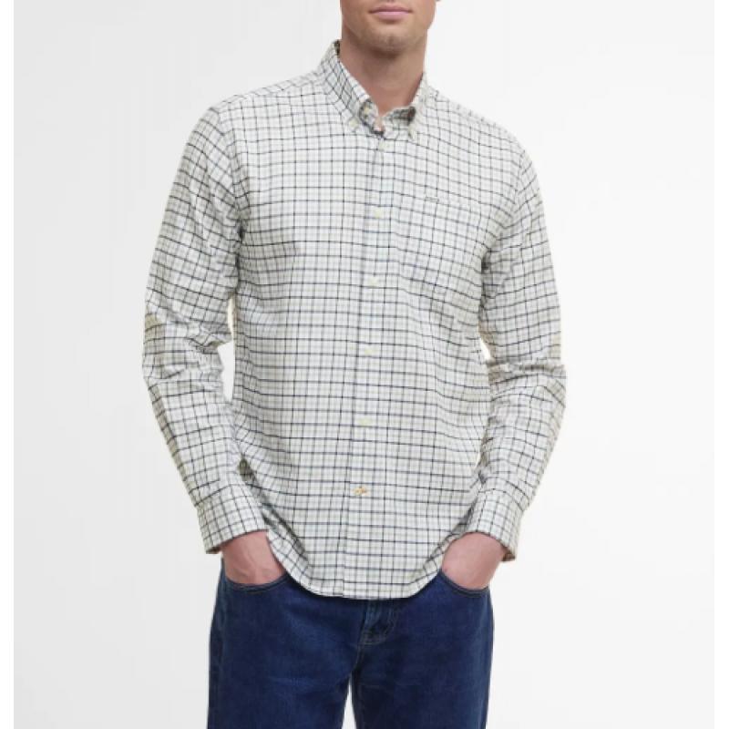 Chemise Barbour - Coton - Coupe Regular - Kaki Olive - Manches Longues