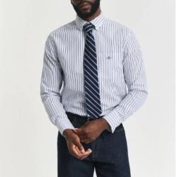 Chemise GANT - Popeline de Coton Rayée - Bleu Clair - Coupe Regular