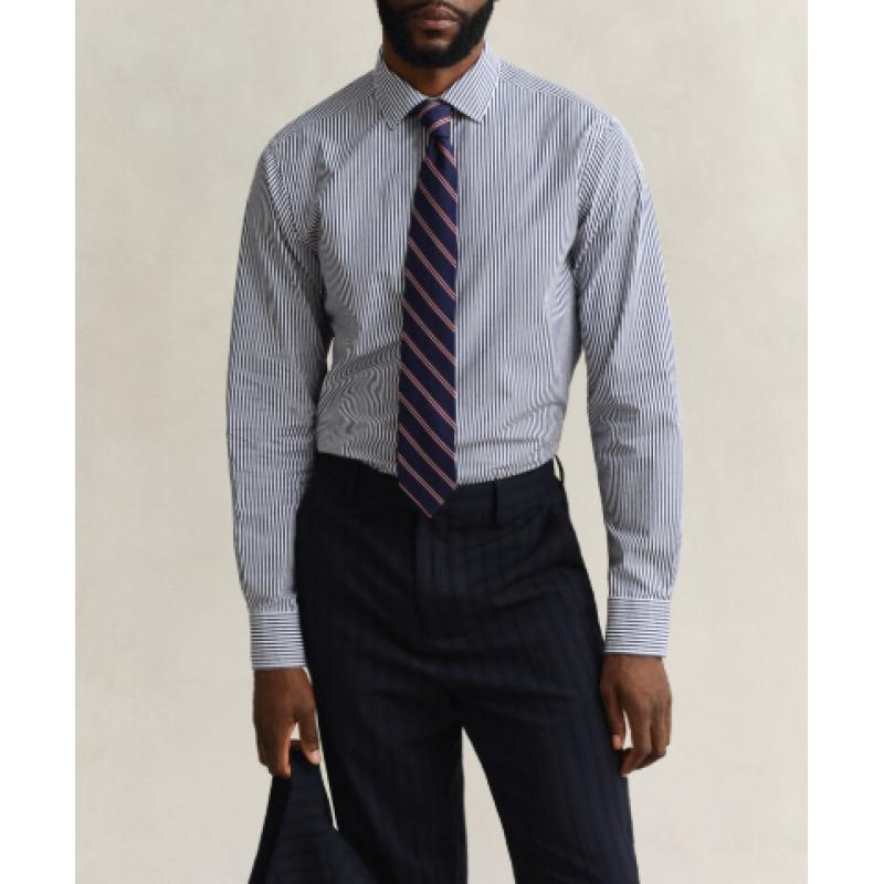 Chemise GANT - Fil Teint - Bleu Marine - Coupe Regular