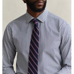 Chemise GANT - Fil Teint - Bleu Marine - Coupe Regular