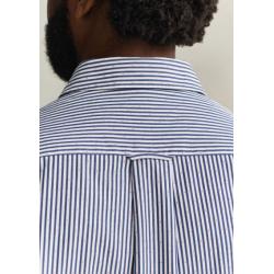 Chemise GANT - Fil Teint - Bleu Marine - Coupe Regular