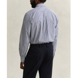 Chemise GANT - Fil Teint - Bleu Marine - Coupe Regular