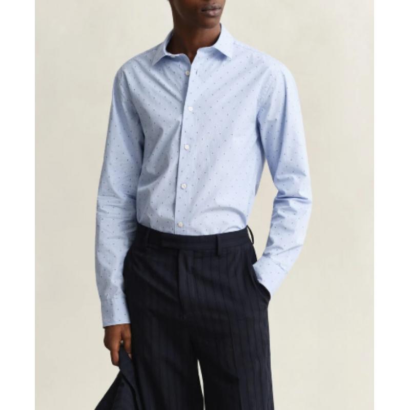 Chemise GANT - Fil Teint - Lavender Blue - Coupe Regular
