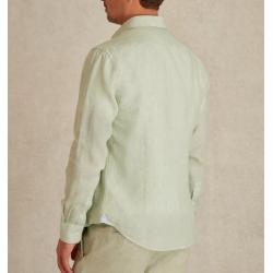 Chemise Vicomte A. Slim - Lin Vert Sauge - Manches Longues