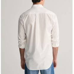 Chemise GANT - Popeline Blanche - Coupe Regular - Manches Longues