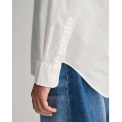 Chemise GANT - Popeline Blanche - Coupe Regular - Manches Longues