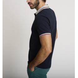 Polo Delahaye - Coton Bleu Marine - Coupe Regular - Manches Courtes