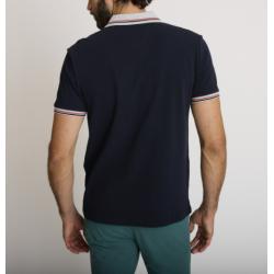 Polo Delahaye - Coton Bleu Marine - Coupe Regular - Manches Courtes