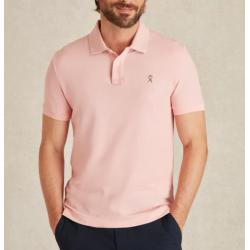 Polo Vicomte A. - Coupe Ajustée à Manches Courtes - Rose Camargue