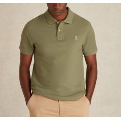Polo Vicomte A. - Coupe Ajustée à Manches Courtes - Vert Romarin