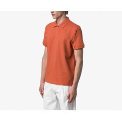 Polo K-Way - Slim en Piqué Stretch - Orange Brownish