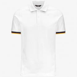 Polo K-Way - Slim en Piqué - Blanc