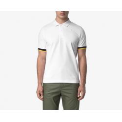 Polo K-Way - Slim en Piqué - Blanc