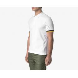 Polo K-Way - Slim en Piqué - Blanc