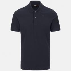 Polo K-Way - Slim en Piqué Stretch - Bleu Marine