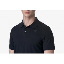 Polo K-Way - Slim en Piqué Stretch - Bleu Marine