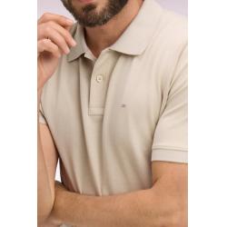 Polo Eden Park - Coton Beige Clair - Manches Courtes - Coupe Regular