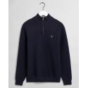 GANT Pull à demi-zip avec motif à triangles Texture. GANT Pull à demi-zip avec motif à triangles Texture.
