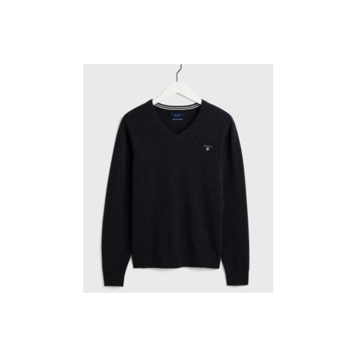 GANT Pull col V en laine d'agneau ultrafine. GANT Pull col V en laine d'agneau ultrafine.