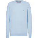 PULL EN COTON BIO ET SOIE COL RAS-DU-COU PULL EN COTON BIO ET SOIE COL RAS-DU-COU