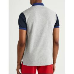 POLO EN JERSEY DE COTON AVEC EMPIECEMENTS