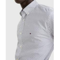 CHEMISE STANDARD EN POPELINE À MICRO-MOTIF